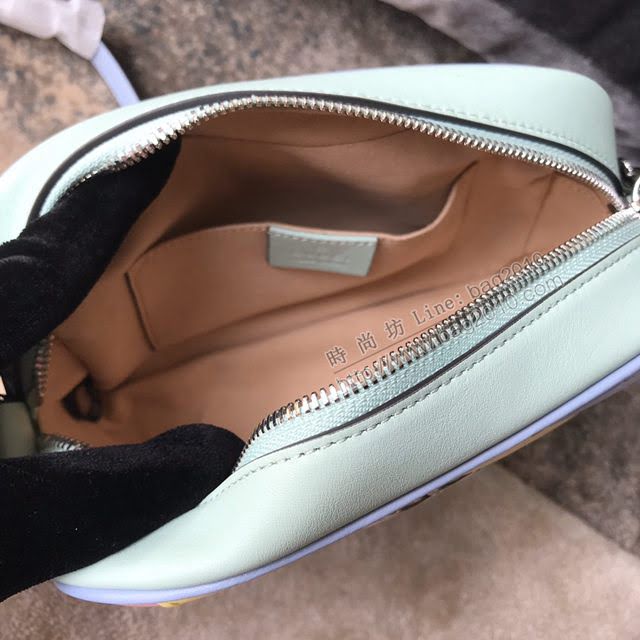 Gucci小牛皮女包 古馳新款GG Marmont馬卡龍新色首發 Gucci迷你手提包 583571霧霾藍  gdj1211
